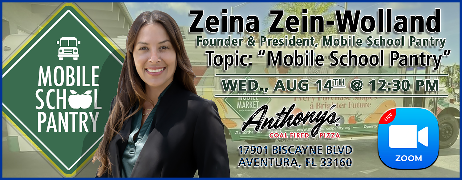 Guest Speaker: Zeina Zein-Wolland - Mobile School Pantry